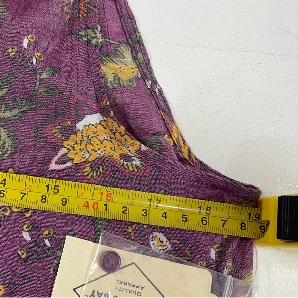 😍St John's by Floral Purple Sleeveless Top - Picture 4 of 4